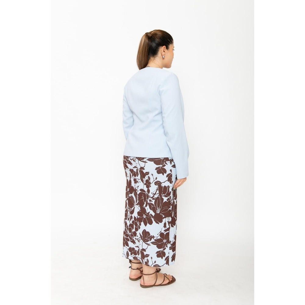 Contemponari Blue Nothing Hill Top with Biscotti Skirt