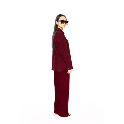 Contemponari Wine Olympus Solid Co-Ord Set