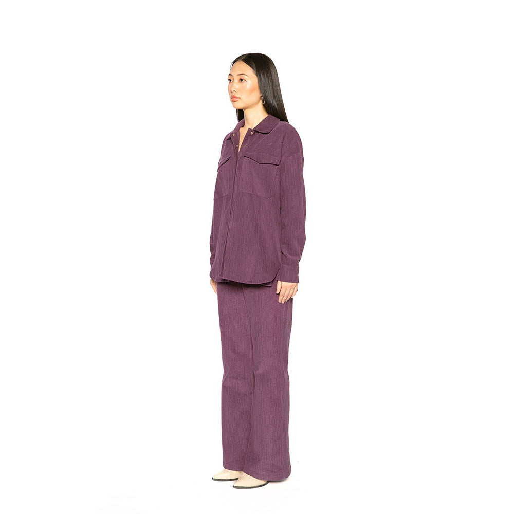 Contemponari Purple Olympus Solid Co-Ord Set