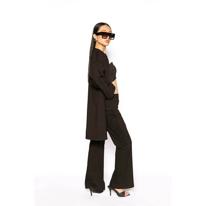 Contemponari Black The Sirens Solid Co-Ord Set