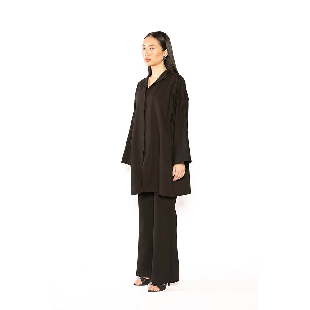 Contemponari Black The Sirens Solid Co-Ord Set