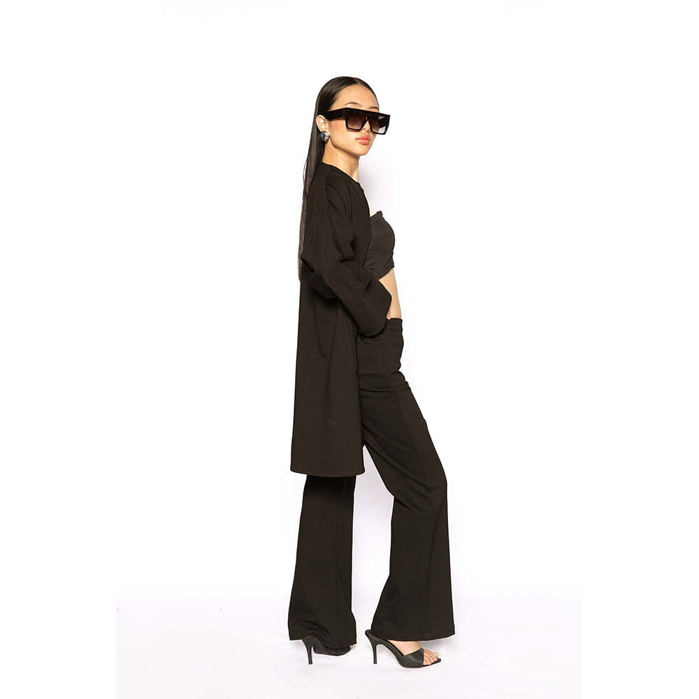 Contemponari The Sirens Black Solid Pant