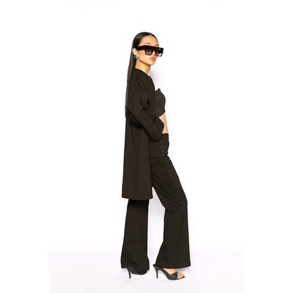 Contemponari The Sirens Black Solid Pant