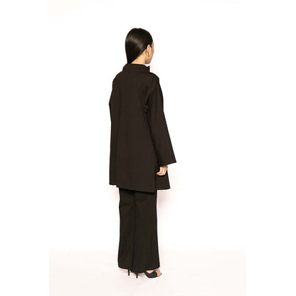 Contemponari The Sirens Black Solid Pant