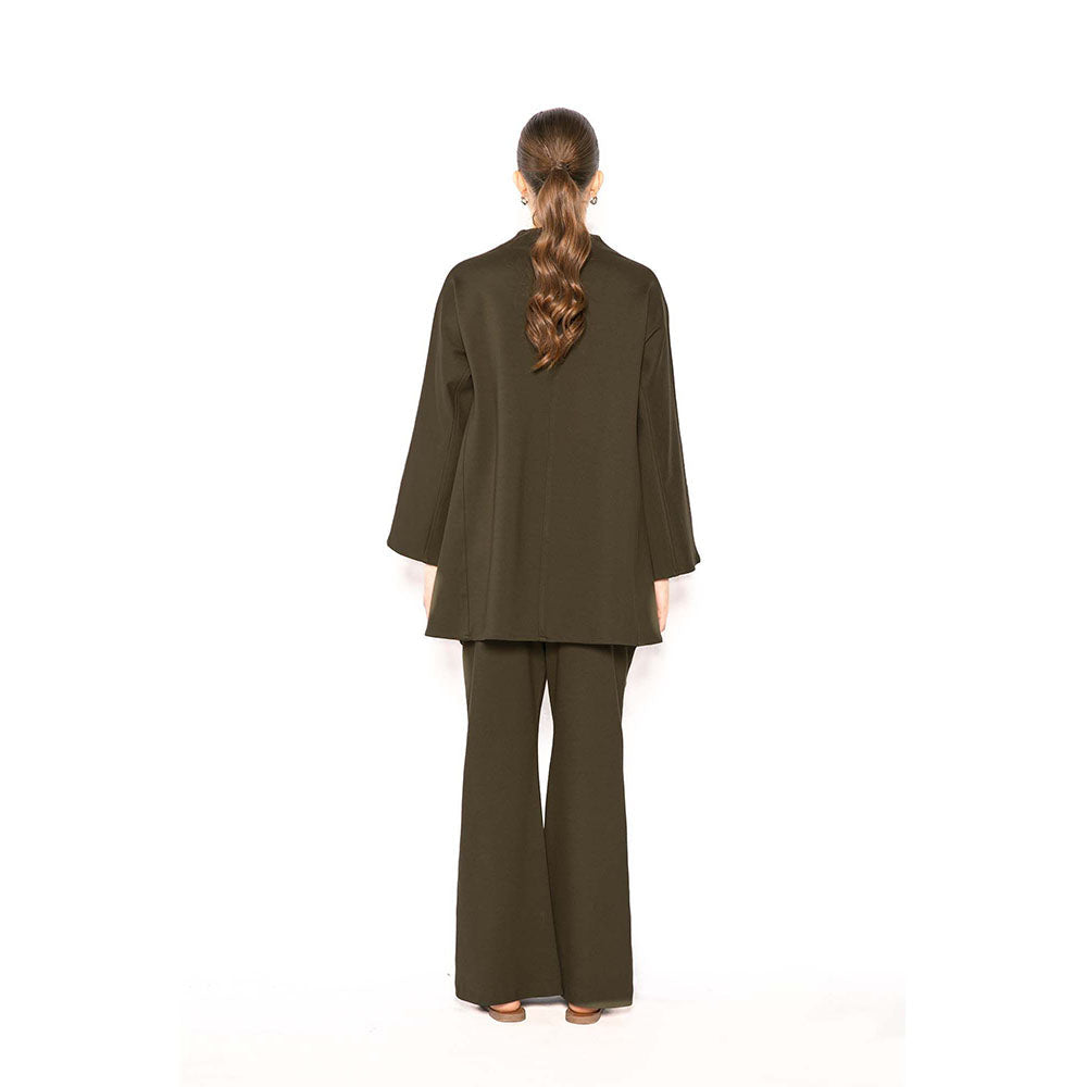 Contemponari The Sirens Green Solid Pant
