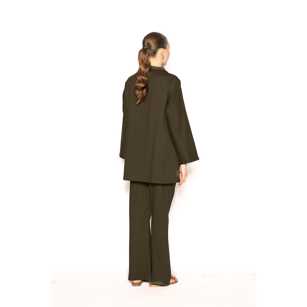 Contemponari The Sirens Green Solid Pant