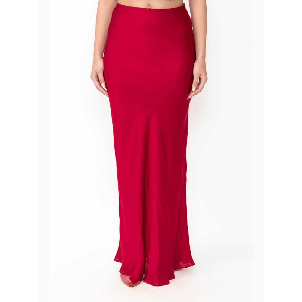 Contemponari The Juliet Red Maxi Skirt