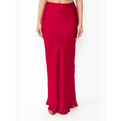 Contemponari The Juliet Red Maxi Skirt
