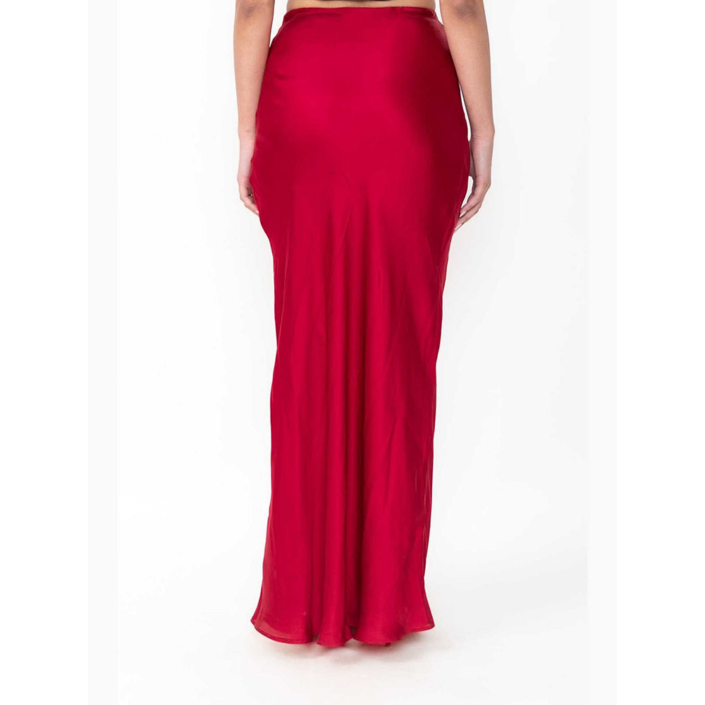 Contemponari The Juliet Red Maxi Skirt