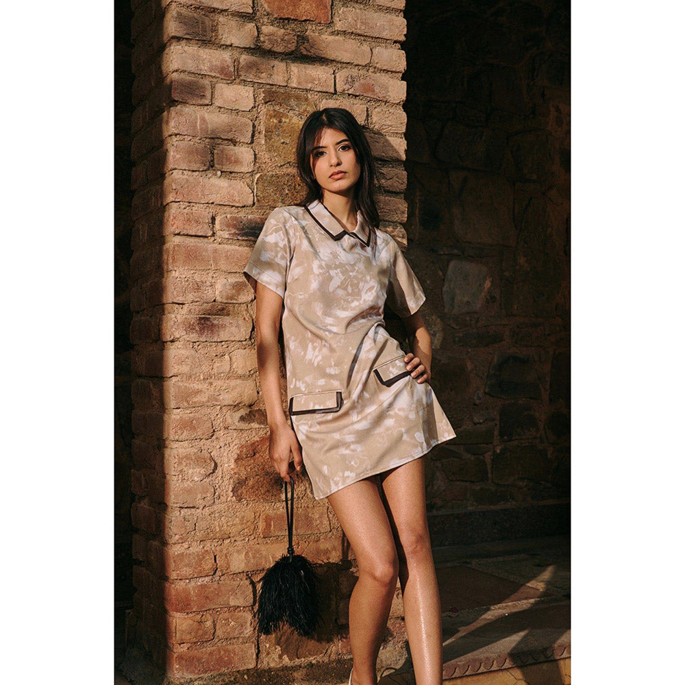 Contemponari Green Estella Mini Dress