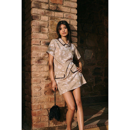 Contemponari Green Estella Mini Dress
