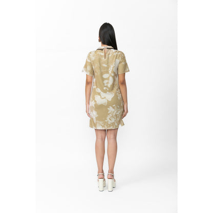 Contemponari Green Estella Mini Dress