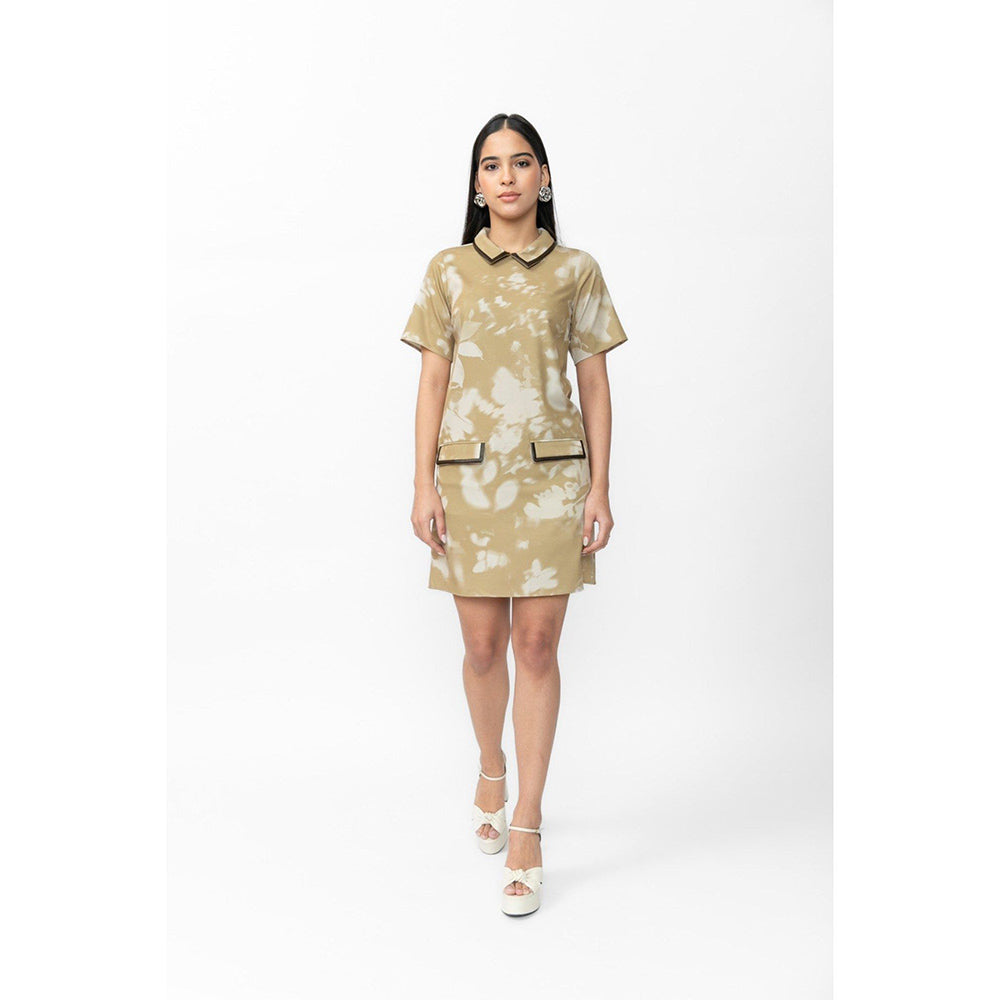 Contemponari Green Estella Mini Dress