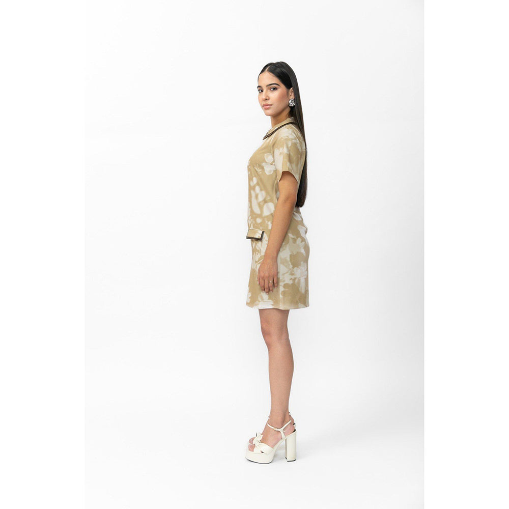 Contemponari Green Estella Mini Dress