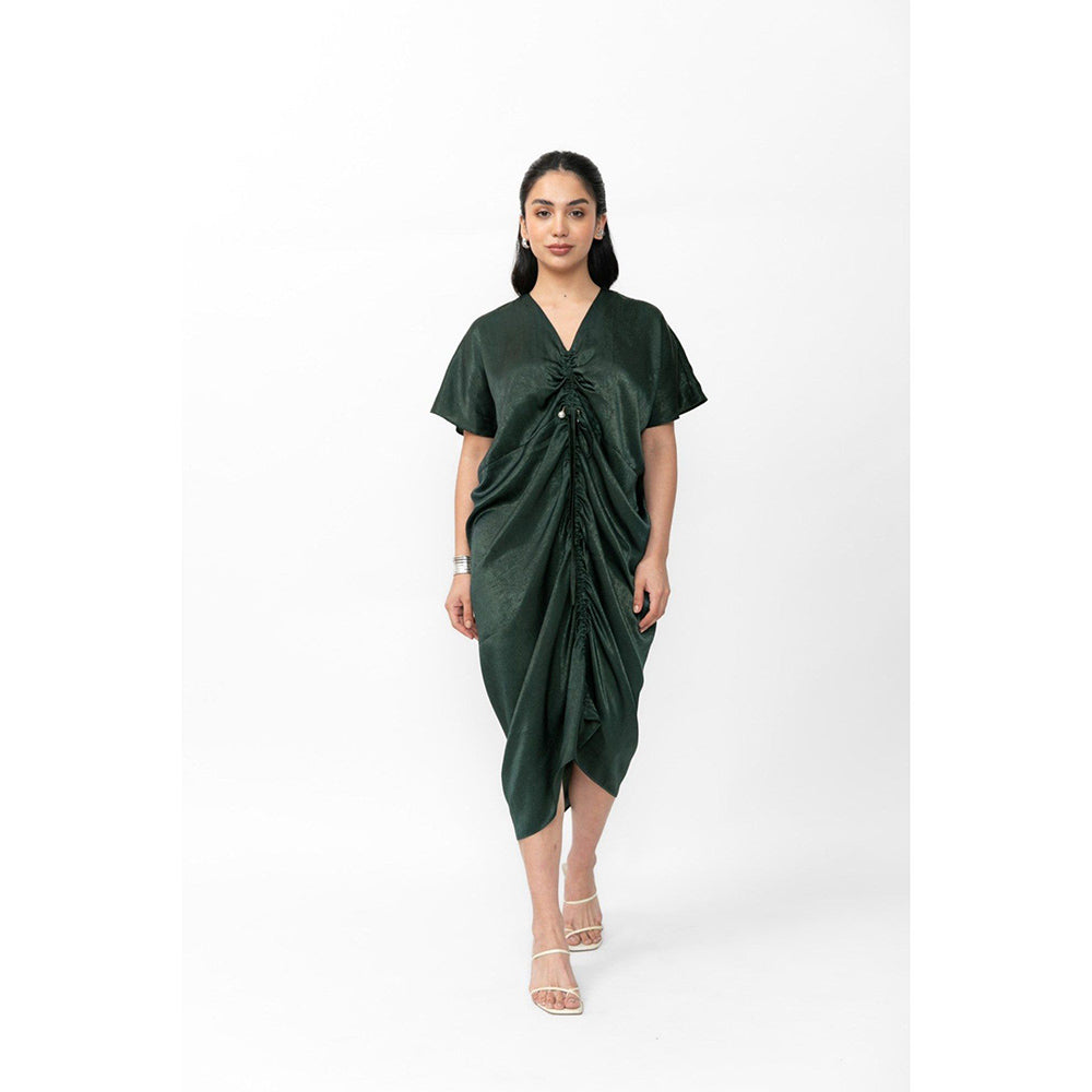 Contemponari Green Cloud Midi Dress