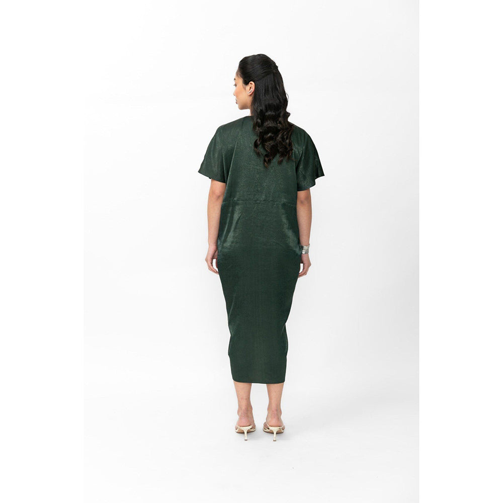Contemponari Green Cloud Midi Dress