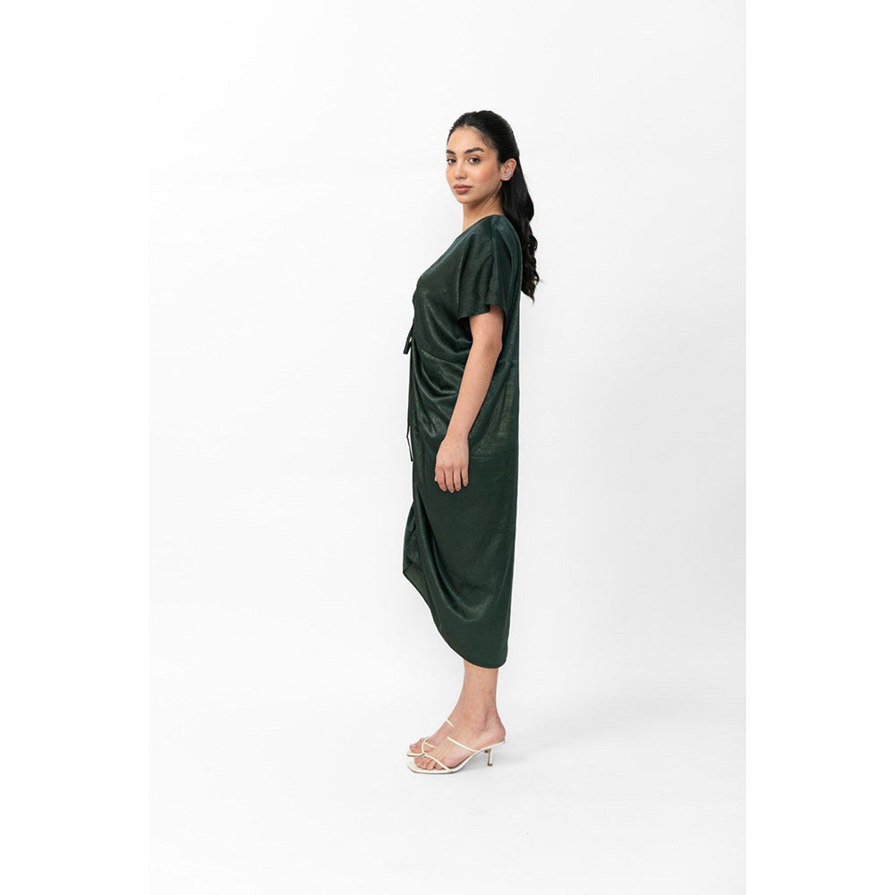 Contemponari Green Cloud Midi Dress