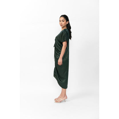 Contemponari Green Cloud Midi Dress