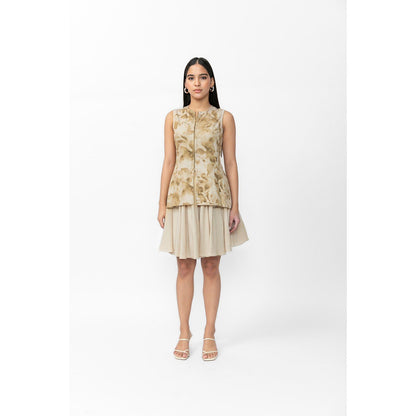 Contemponari Printed Regular Mirage Top