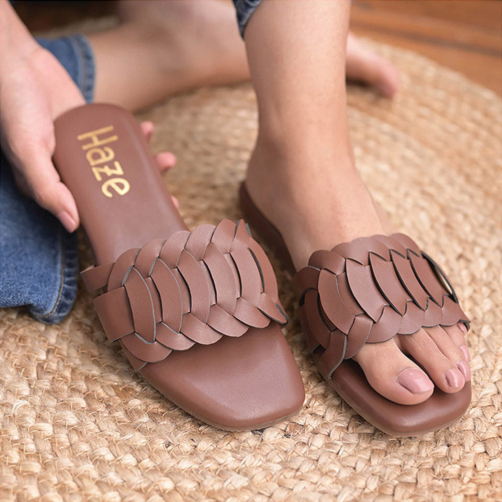 Coral Haze Brown Casual Flats