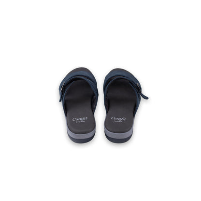 Coral Haze Navy Blue Vegan Leather Women Sandals