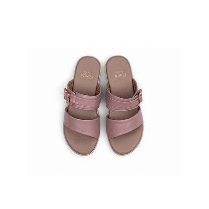 Coral Haze Pink Vegan Leather Women Sandals