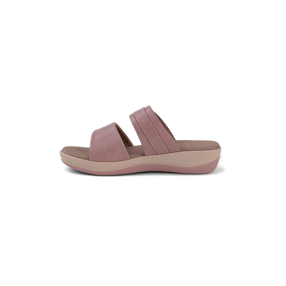 Coral Haze Pink Vegan Leather Women Sandals