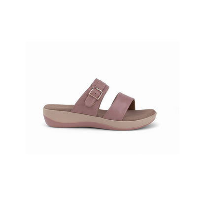 Coral Haze Pink Vegan Leather Women Sandals