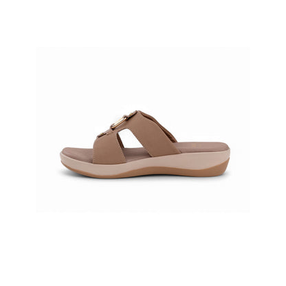 Coral Haze Beige Vegan Leather Women Sandals