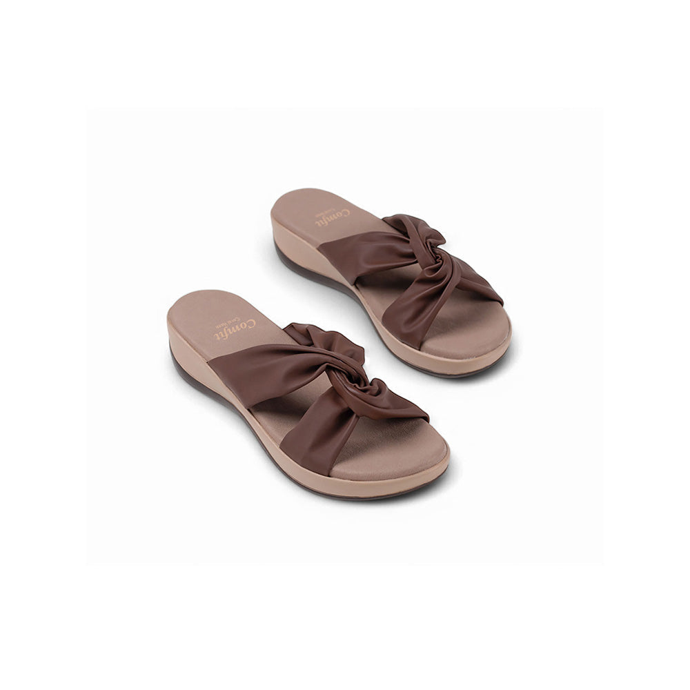Coral Haze Brown Vegan Leather Women Sandals