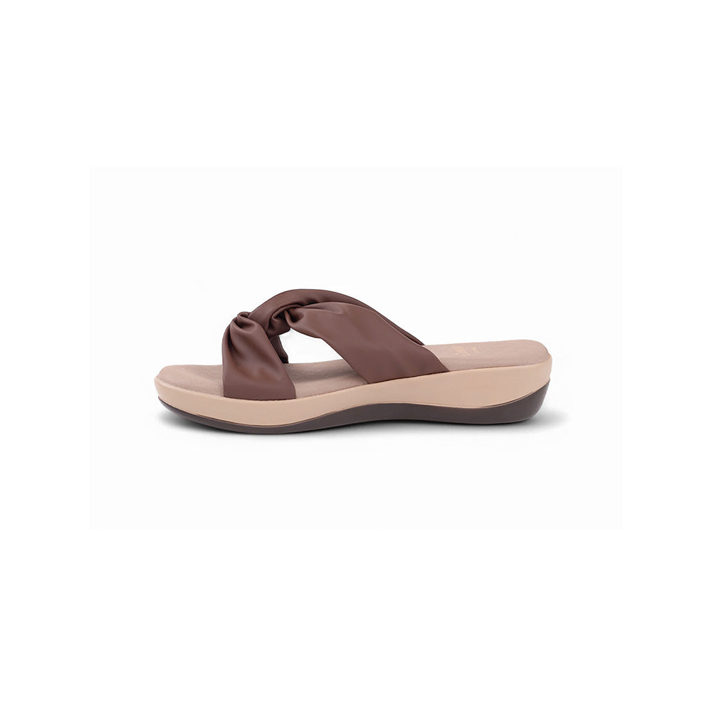 Coral Haze Brown Vegan Leather Women Sandals