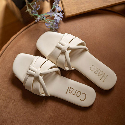 Coral Haze Ivory Gigi Flats for Women