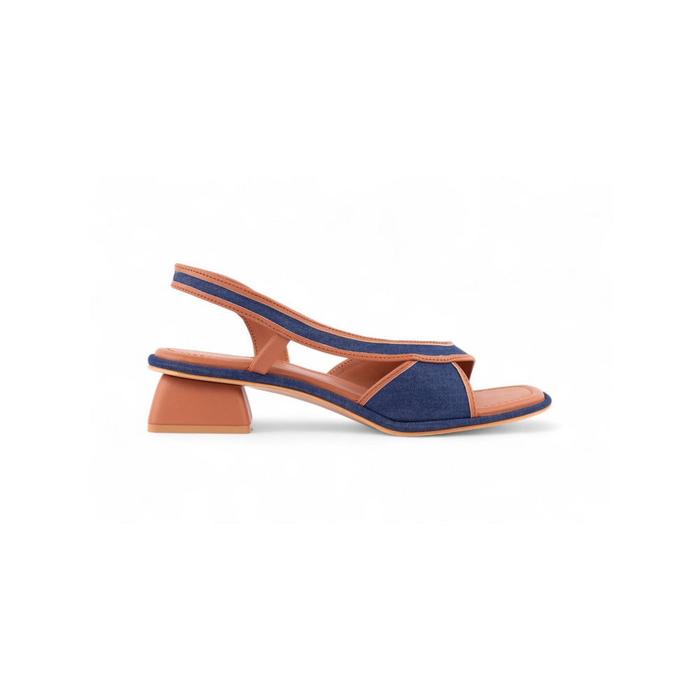 Coral Haze OFF DUTY Dark Denim Blue Heels