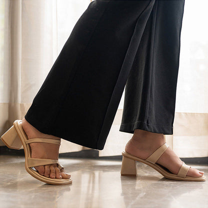 Coral Haze Women Pitch Beige Heels