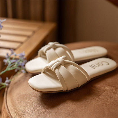 Coral Haze Ivory Gigi Flats for Women