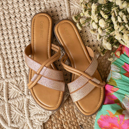 Coral Haze Shynee Tan Flats
