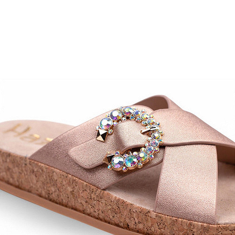 Coral Haze Women Gold Blossa Sandals