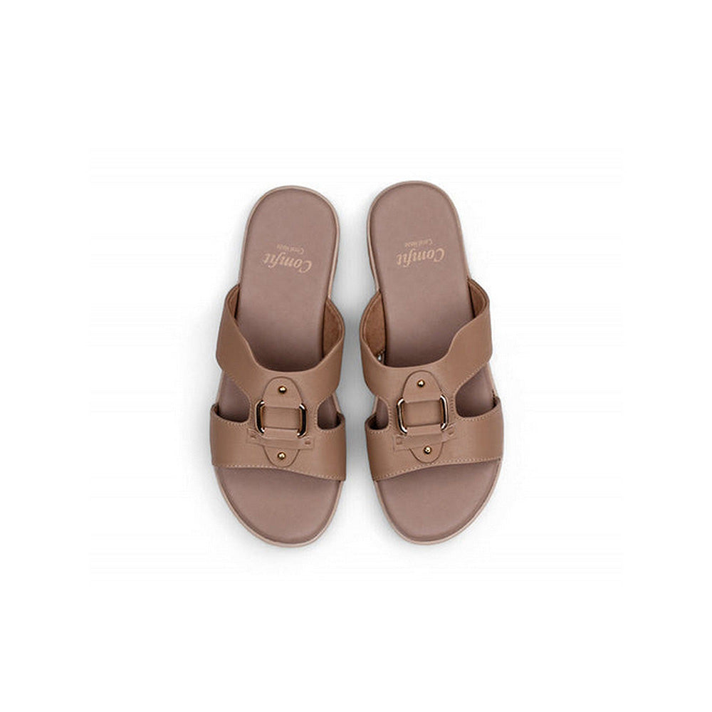 Coral Haze Fuzz Women Brown Sandals