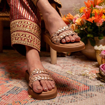 Coral Haze Holly Women Beige Sandals