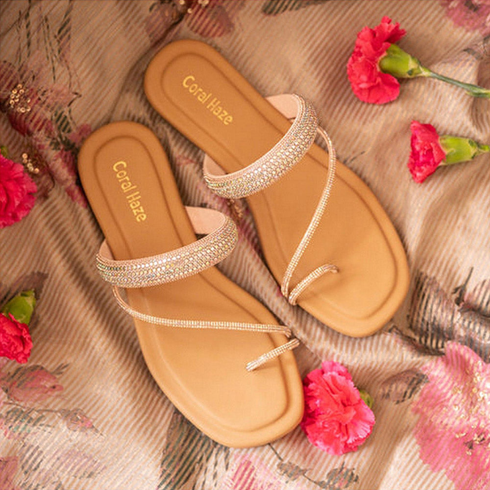Coral Haze Lume Beige Flats