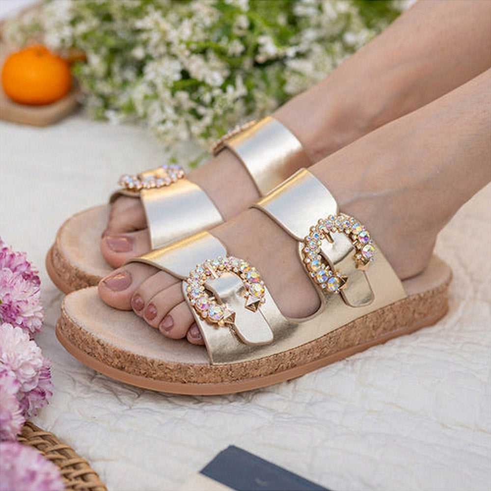 Coral Haze Morning Gold Sandals