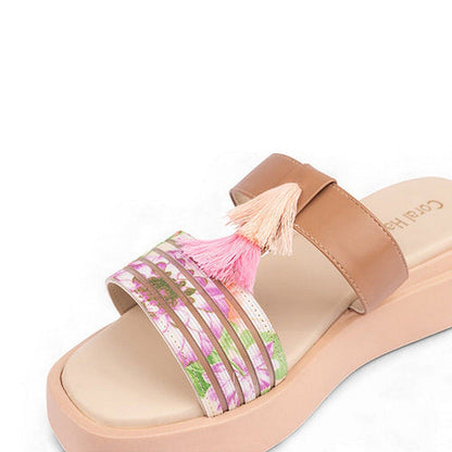 Coral Haze Muse Ivory Sandals