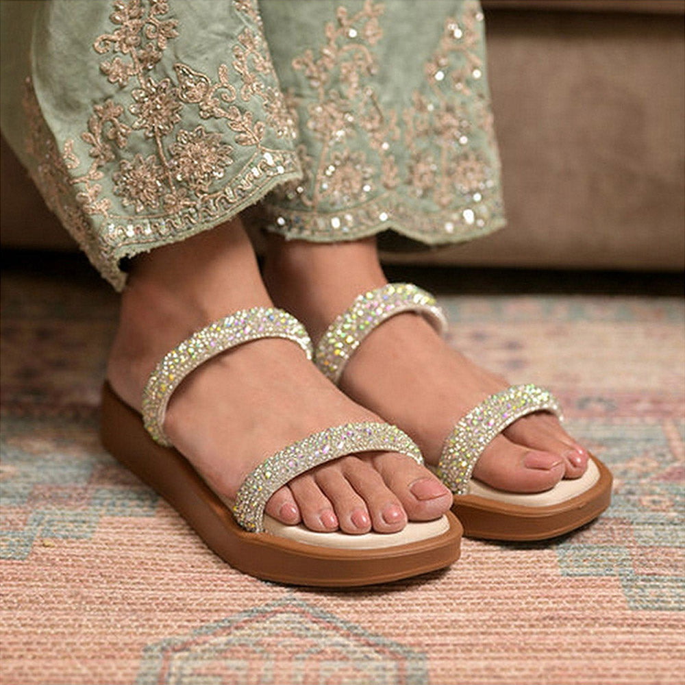 Coral Haze Pixie Silver Sandals