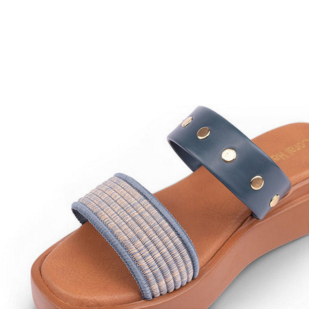 Coral Haze Rove Blue Sandals