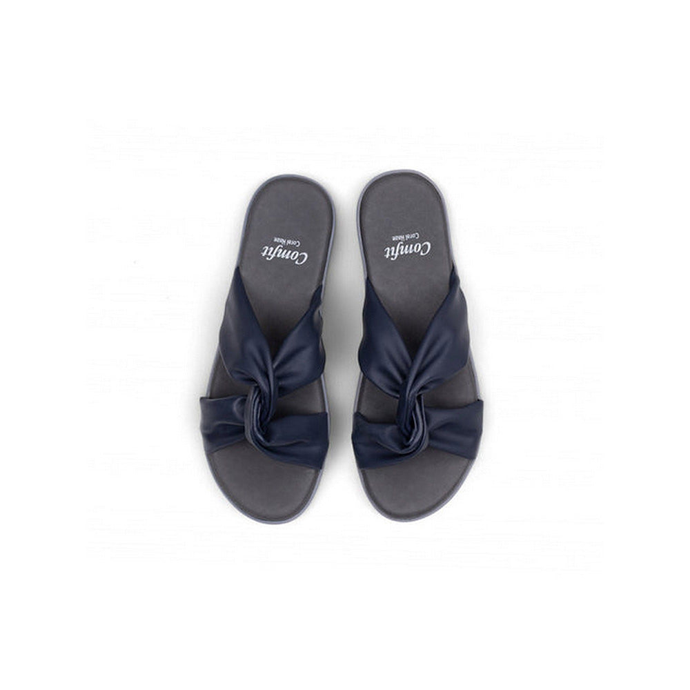 Coral Haze Swish Navy Blue Sandals