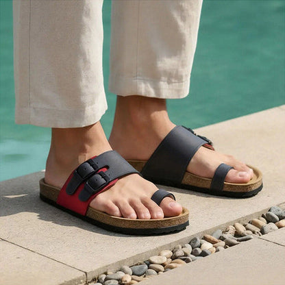 Coral Haze Men Navy Blue Alex Sandals