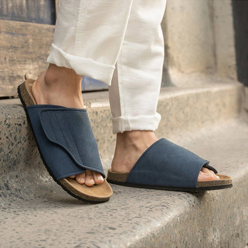 Coral Haze Men Grey Alonso Sliders