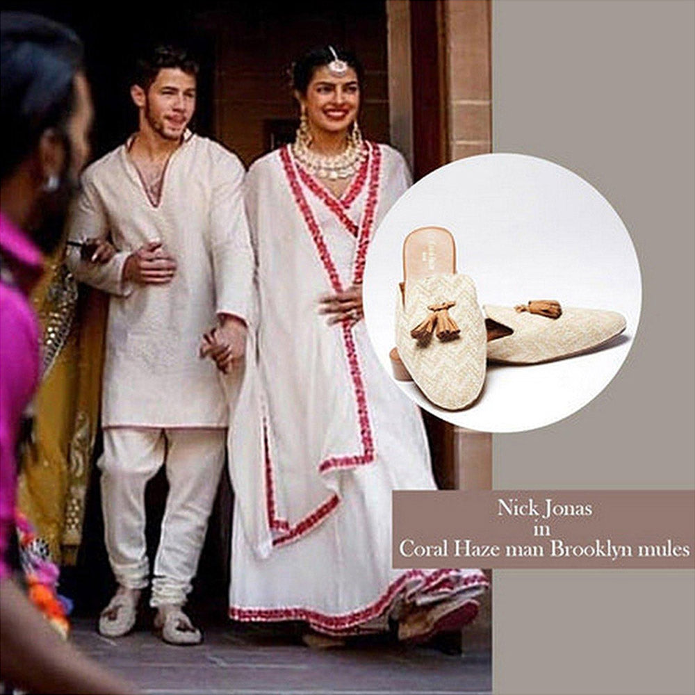 Coral Haze Men White Brooklyn Mules