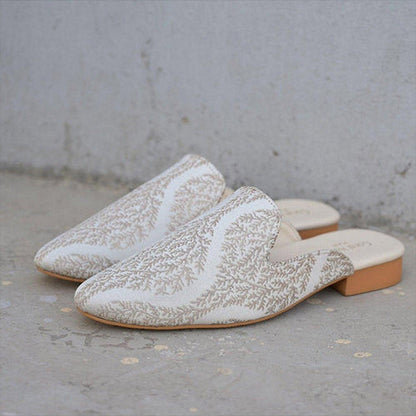 Coral Haze Erling Women Silver Mules