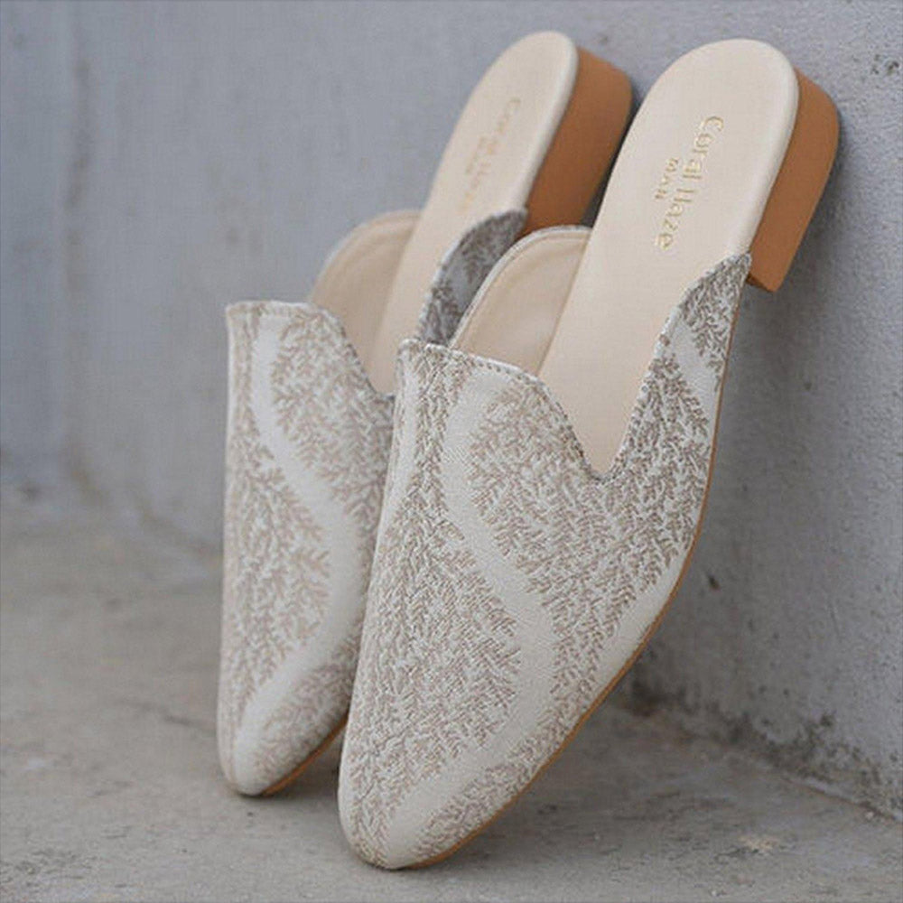 Coral Haze Erling Women Silver Mules